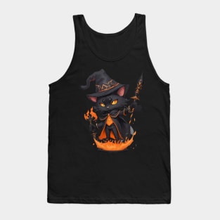 Mystic Mage Cat - Vermeer Meowster Tank Top